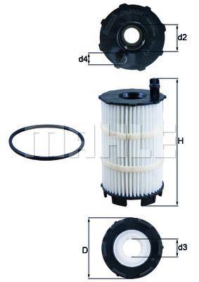 OX3504D KNECHT Масляный фильтр