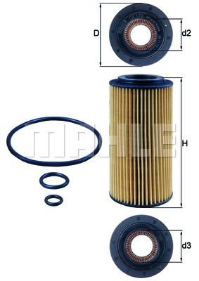 OX179D KNECHT Масляный фильтр