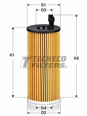 OL2160E TECNECO FILTERS Масляный фильтр