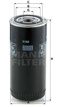 W962 MANN-FILTER Масляный фильтр