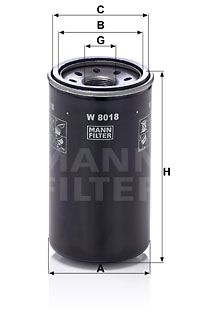 W8018 MANN-FILTER Масляный фильтр