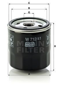 W71241 MANN-FILTER Масляный фильтр