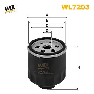 WL7203 WIX FILTERS Масляный фильтр