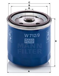 W7129 MANN-FILTER Масляный фильтр