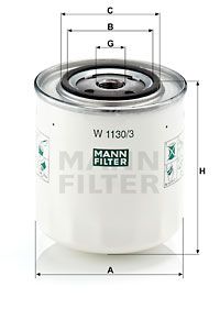 W11303 MANN-FILTER Масляный фильтр
