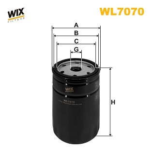 WL7070 WIX FILTERS Масляный фильтр