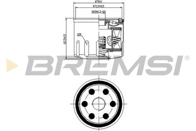FL0277 BREMSI Масляный фильтр