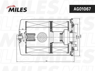 AFOS060 MILES Масляный фильтр