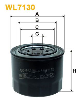 WL7130 WIX FILTERS Масляный фильтр