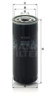 W7352 MANN-FILTER Масляный фильтр