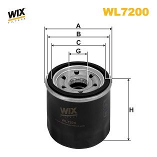 WL7200 WIX FILTERS Масляный фильтр