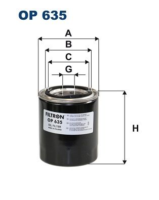 OP635 FILTRON Масляный фильтр