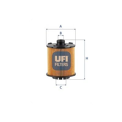 25VCC01 UFI Масляный фильтр