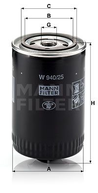 W94025 MANN-FILTER Масляный фильтр