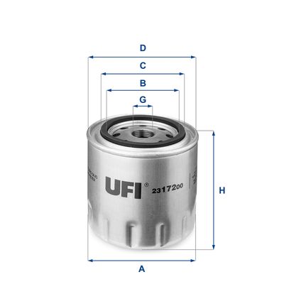 2317200 UFI Масляный фильтр