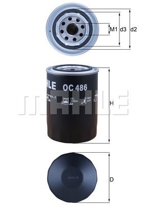 OC486 KNECHT Масляный фильтр