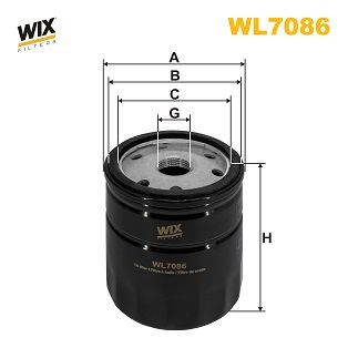 WL7086 WIX FILTERS Масляный фильтр