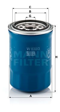 W8303 MANN-FILTER Масляный фильтр