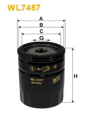 WL7457 WIX FILTERS Масляный фильтр