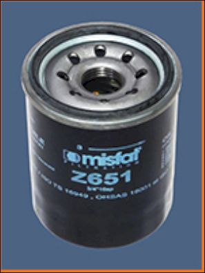 Z651 MISFAT Масляный фильтр