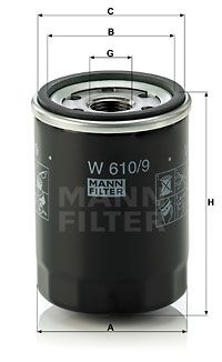 W6109 MANN-FILTER Масляный фильтр