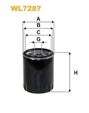 WL7287 WIX FILTERS Масляный фильтр