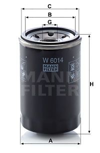 W6014 MANN-FILTER Масляный фильтр