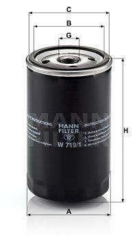 W7191 MANN-FILTER Масляный фильтр
