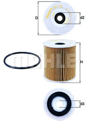 OX175D KNECHT Масляный фильтр