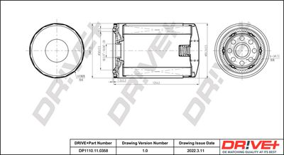 DP1110110358 Dr!ve+ Масляный фильтр