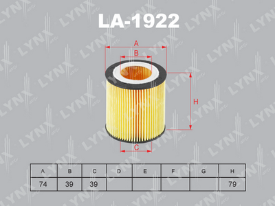 LO1922 LYNXauto Масляный фильтр