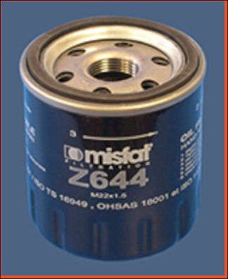Z644 MISFAT Масляный фильтр