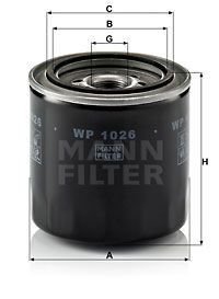 WP1026 MANN-FILTER Масляный фильтр