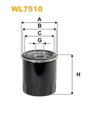 WL7510 WIX FILTERS Масляный фильтр