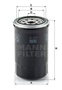 W8011 MANN-FILTER Масляный фильтр