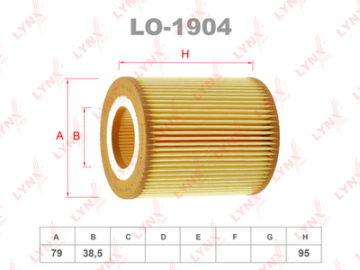 LO1904 LYNXauto Масляный фильтр