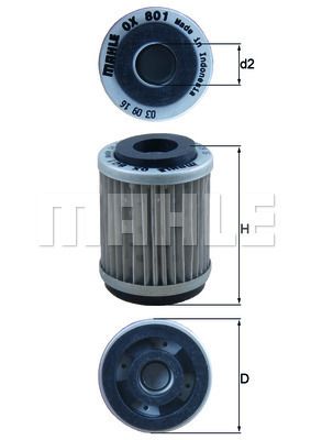 OX801 KNECHT Масляный фильтр