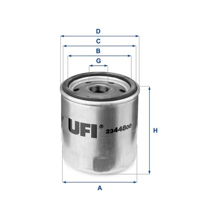 2344800 UFI Масляный фильтр