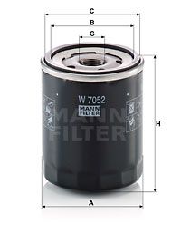 W7052 MANN-FILTER Масляный фильтр
