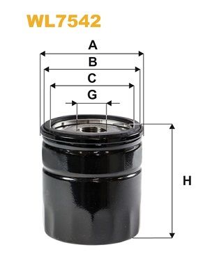 WL7542 WIX FILTERS Масляный фильтр