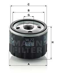 W77 MANN-FILTER Масляный фильтр