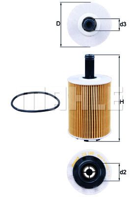 OX188D KNECHT Масляный фильтр