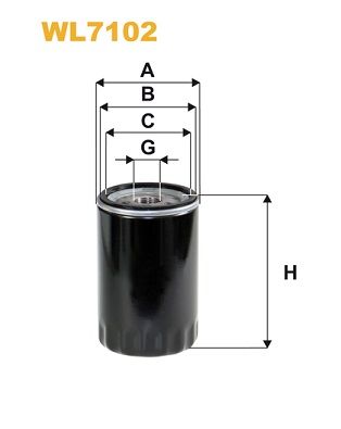 WL7102 WIX FILTERS Масляный фильтр