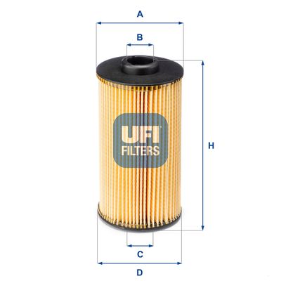 2503800 UFI Масляный фильтр
