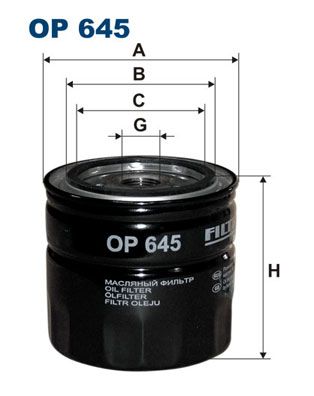 OP645 FILTRON Масляный фильтр