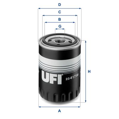2341700 UFI Масляный фильтр