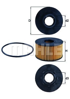 OX191D KNECHT Масляный фильтр