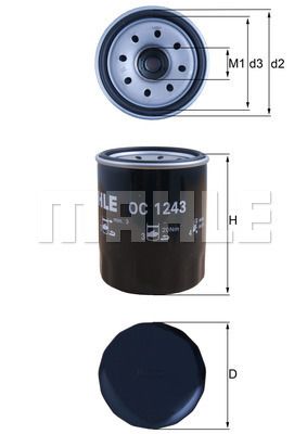 OC1243 KNECHT Масляный фильтр