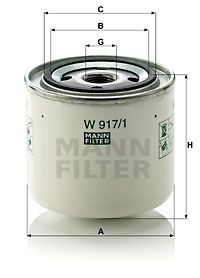 W9171 MANN-FILTER Масляный фильтр