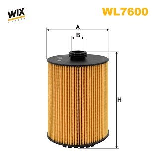 WL7600 WIX FILTERS Масляный фильтр